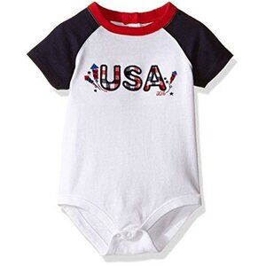 Gymboree Red, White & Cute Bodysuit - 0-3 Mos